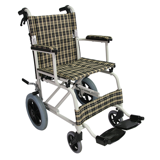 Fauteuil roulant de transport portable en aluminium