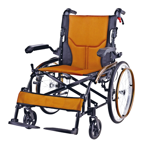 Fauteuil roulant pliant portable en aluminium