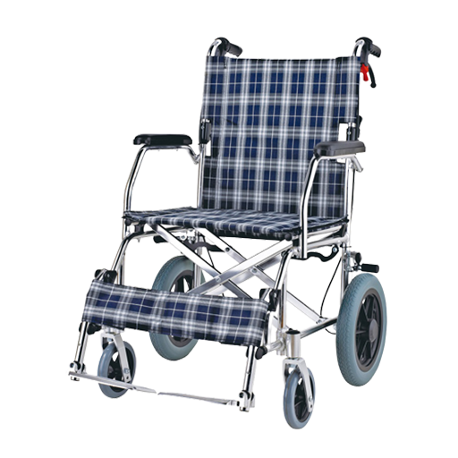 Fauteuil roulant de transport léger en aluminium