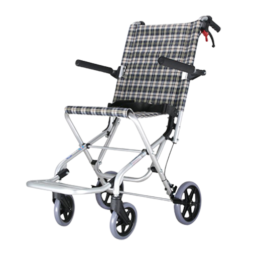 Fauteuil roulant médical pliable en aluminium