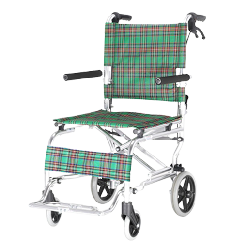 Fauteuil roulant pliant en aluminium pour hôpital