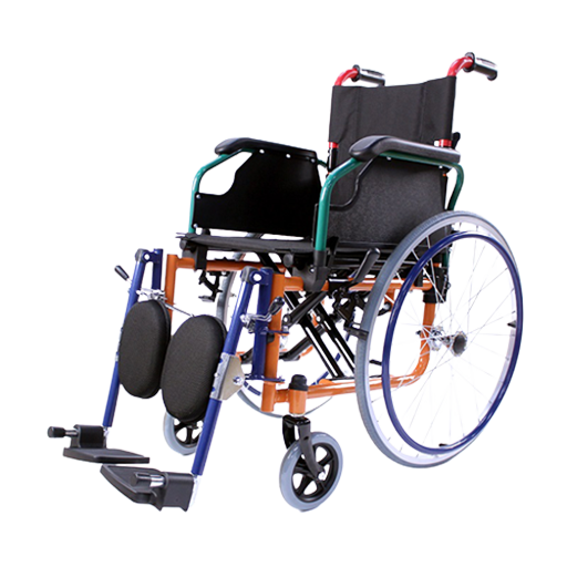 Fauteuil roulant pédiatrique pliable en acier médical