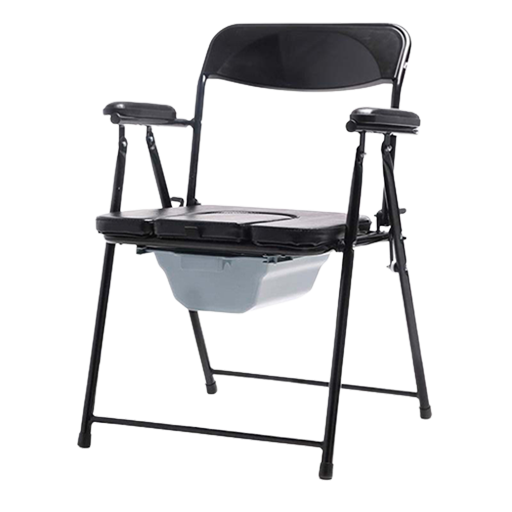 Commode pliable de chevet pour les patients